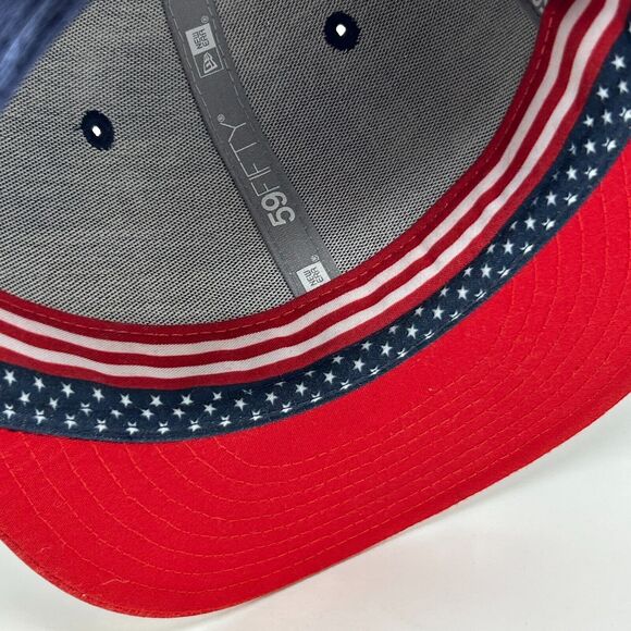 San Francisco Giants Hat Baseball Cap USA American Flag New Era Blue Fitted 7 - Picture 5 of 10
